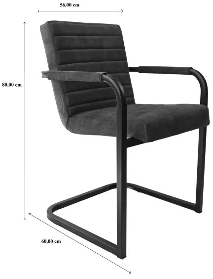 BART étkezőszék, szürke