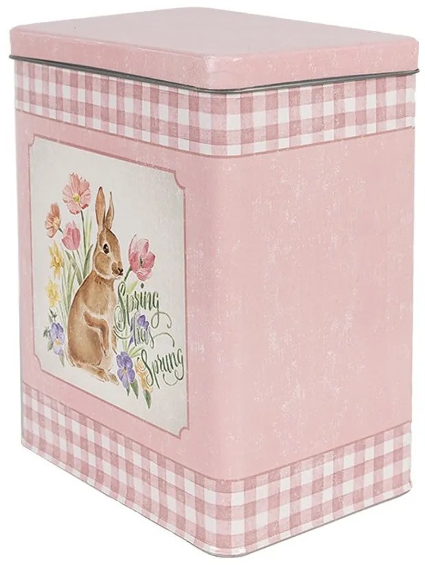 Húsvéti Nyuszis fémdoboz szett kék-rózsaszín