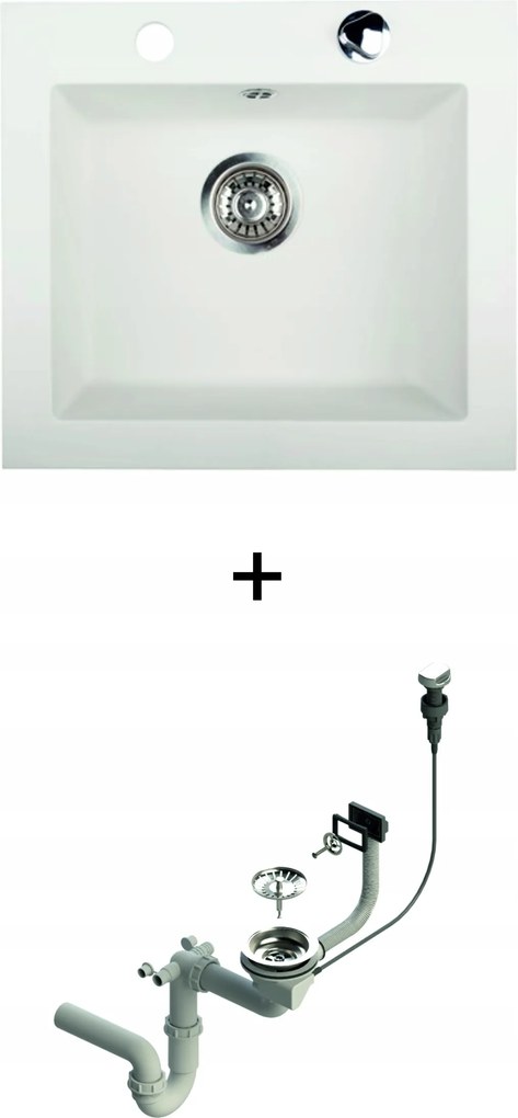 Gránit Mosogató Konyhai mosogató Argo szifon