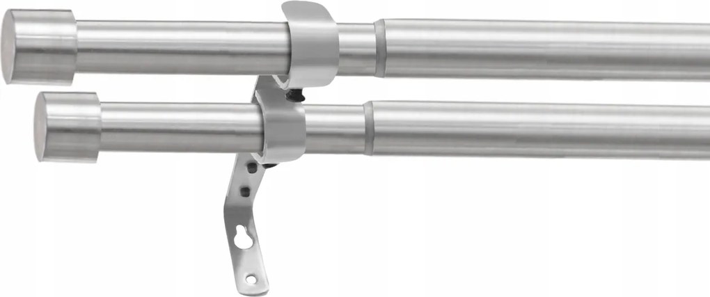 Teleszkópos Függönykarnis Állítható Dupla Fém Függönykarnis 120-230CM Acél