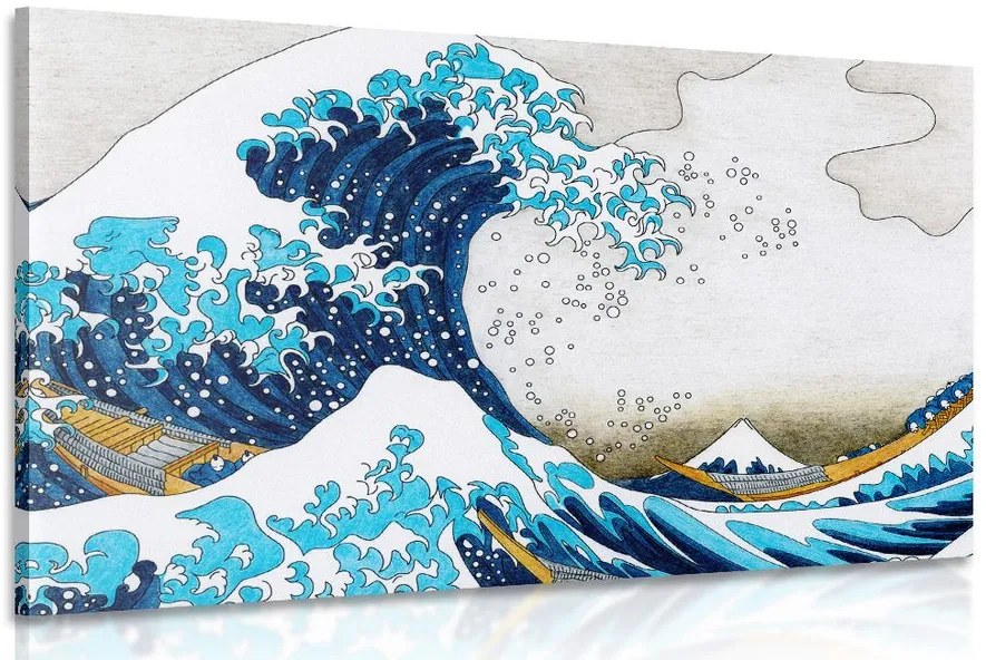 Kép reprodukció Kanagawa nagy hulláma - Kacušika Hokusai