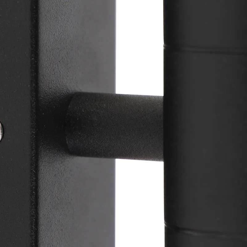 Okos kültéri fali lámpa fekete IP44, 2 db WiFi GU10-zel - Duo