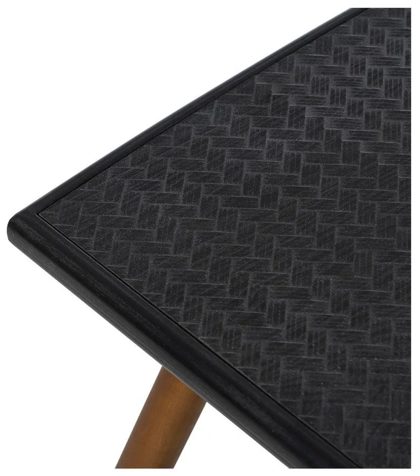 Fekete fém dohányzóasztal 60x109,5 cm Oslo – Ixia