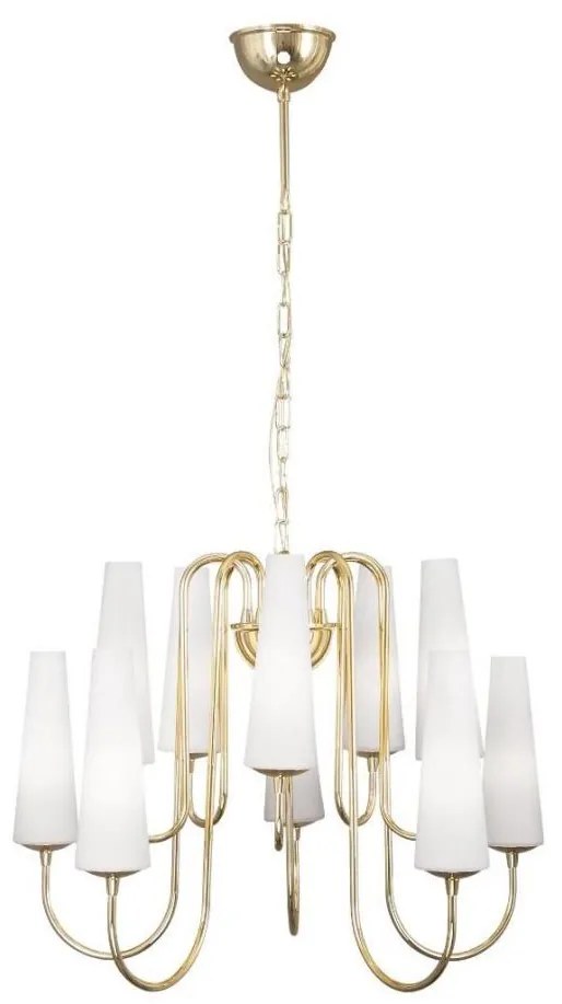 Zuma Line 1129 - Csillár láncon MAGNUM 10xE14/40W/230V arany