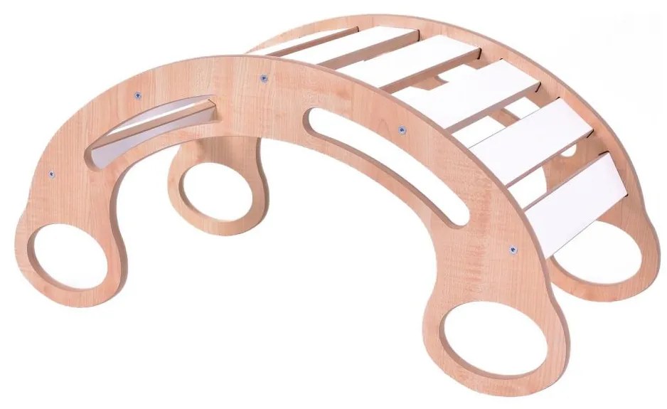 Multifunkciós Montessori hinta fehér/juhar