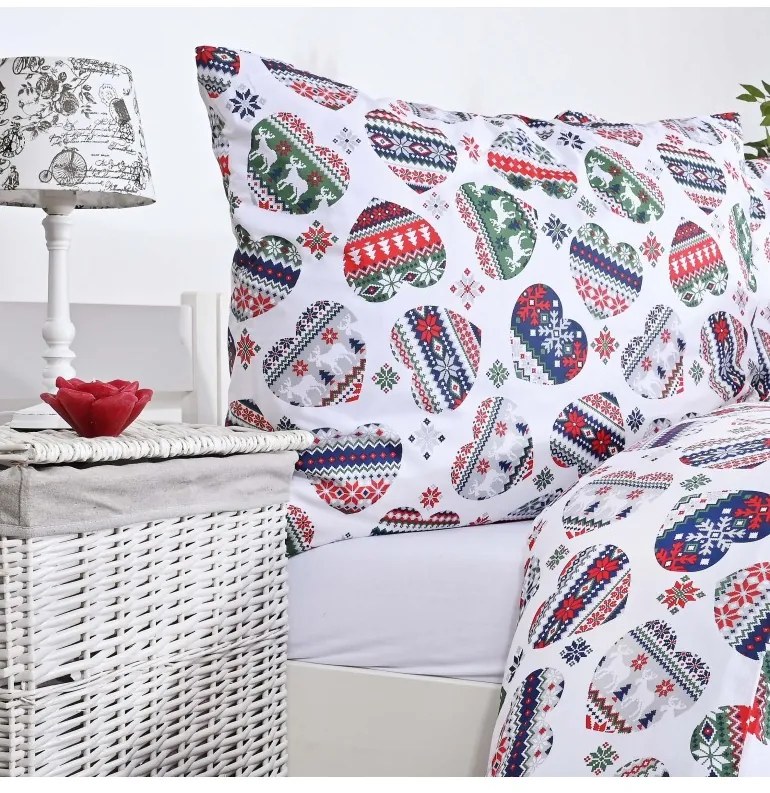 EMI Cold téli mintás ágyneműhuzat, A kibővített egyszemélyes ágy szett tartalma: 1x 140x220 + 1x 70x90