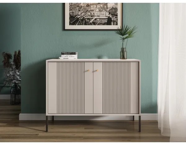 LUE komód, bézs/fekete