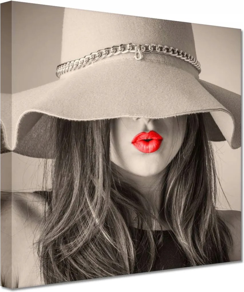 Festmények 20x20 Stílusos lány