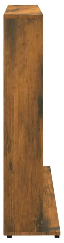 füstös tölgy színű szerelt fa CD-szekrény 100 x 23 x 89,5 cm