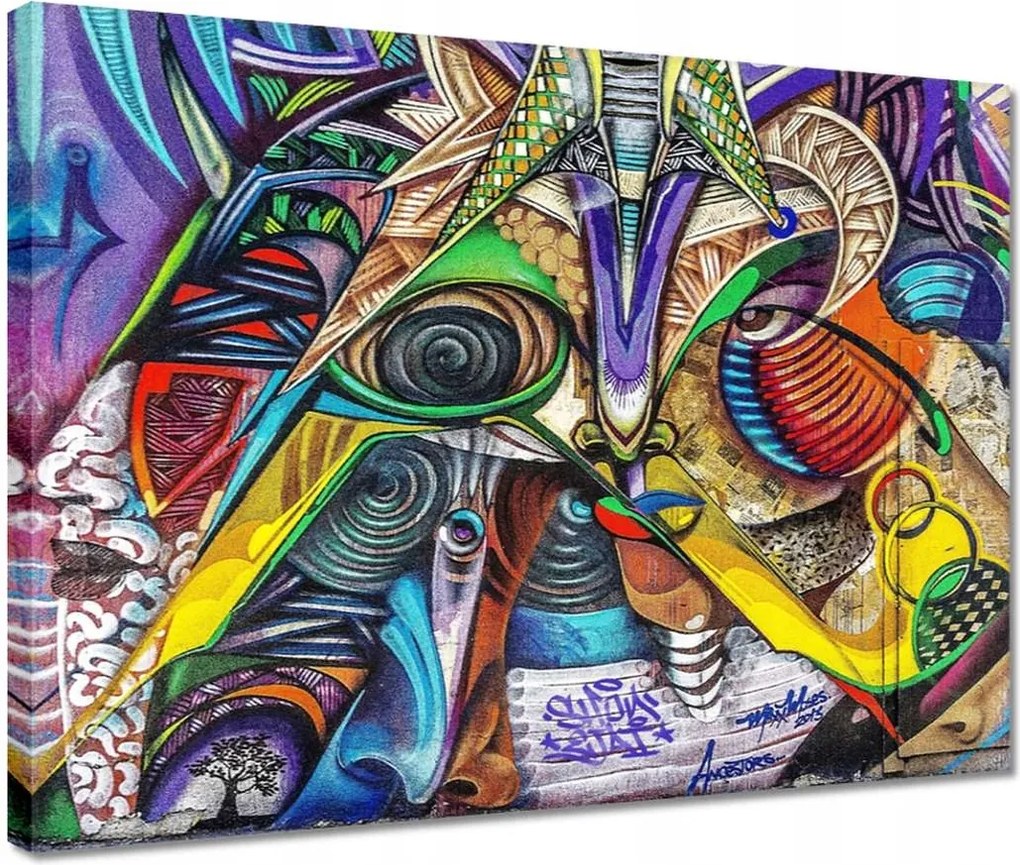 Vászonkép 40x30 Graffitti falfestmény