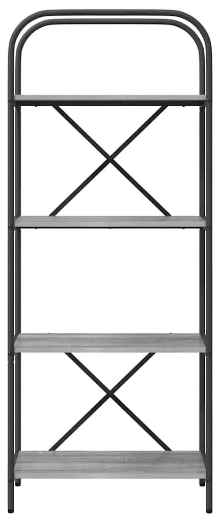 Könyvespolc Szürke sonoma 60 x 30 x 146 cm Faanyag