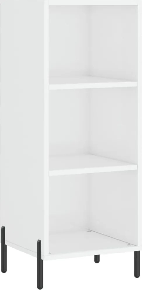 vidaXL magasfényű fehér szerelt fa tálalószekrény 34,5 x 32,5 x 90 cm