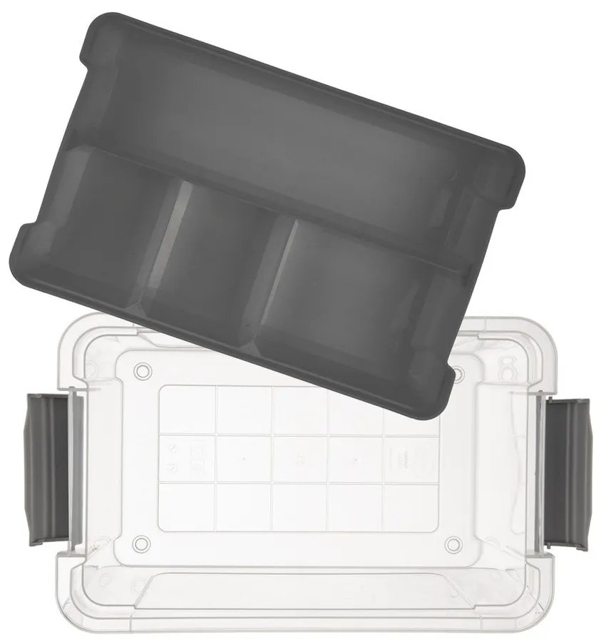 Fedeles műanyag tárolódoboz 35x23x17 cm Multi Stormax – Orion