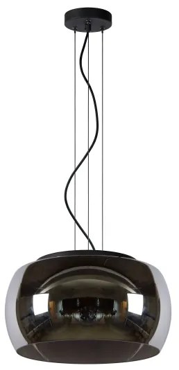 Lucide 45401/40/65 - Csillár zsinóron OLIVIA 3xE27/40W/230V átm. 40 cm fekete