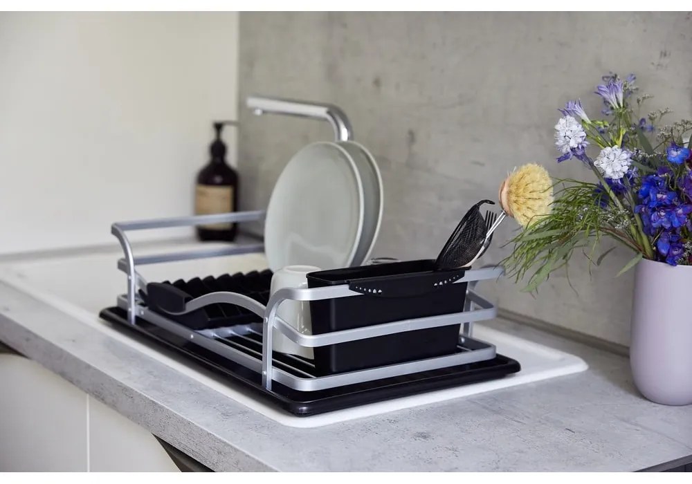 Drip Aluminium fekete edényszárító - Wenko