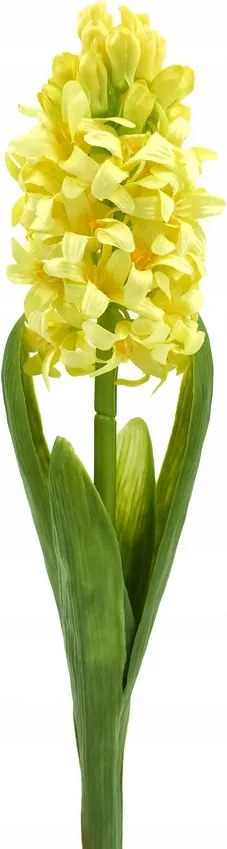 Művirág Jácint 40 cm sárga, mint egy élő tavaszi virág