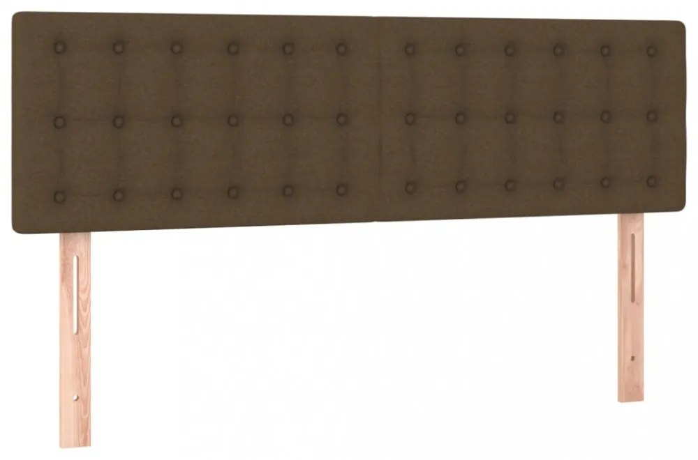 2 db sötétbarna szövet fejtámla 72 x 5 x 78/88 cm