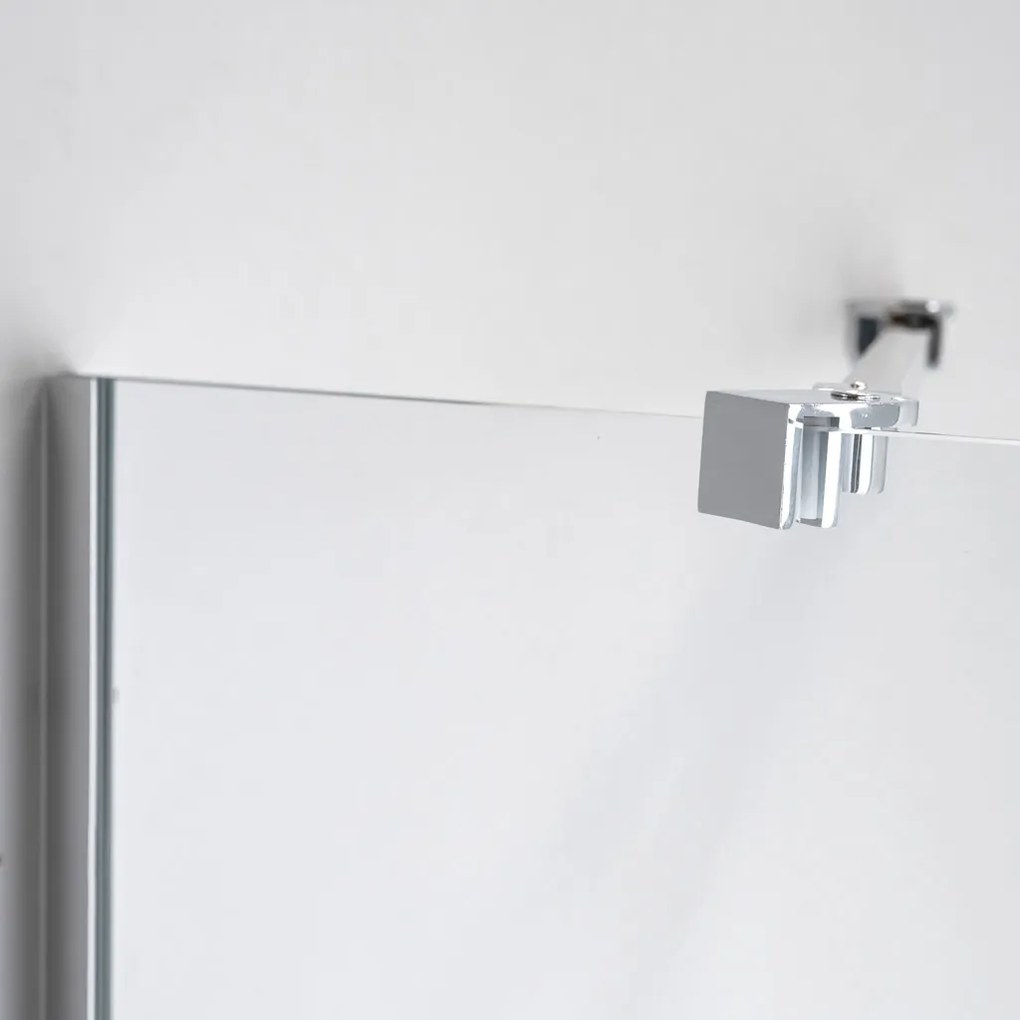 Stuxi Bari 70x80 aszimmetrikus nyílóajtós zuhanykabin 6 mm vízlepergető biztonsági üveggel, króm
