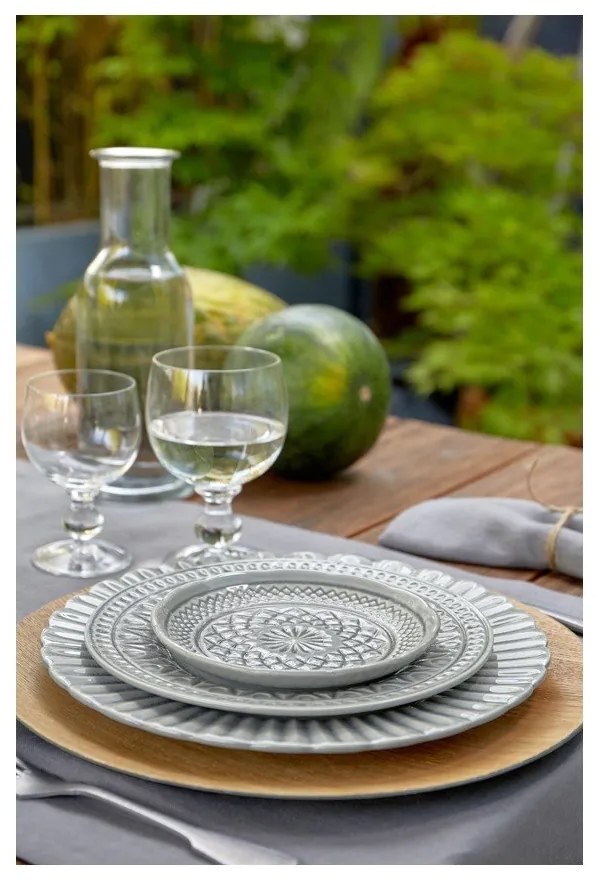 Cristal szürke agyagkerámia tányér, ⌀ 28 cm - Costa Nova