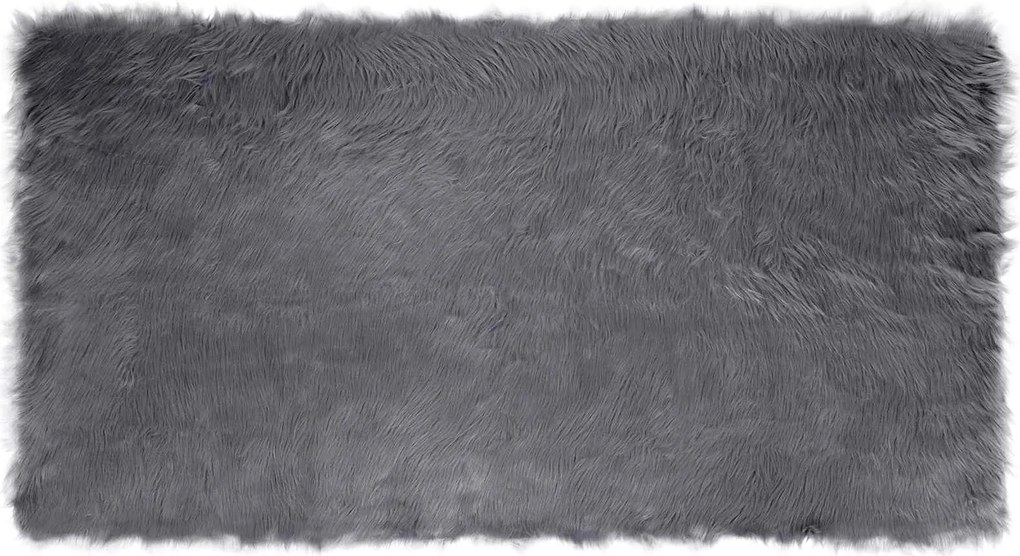 vidaXL Műgyapjú Szőnyeg Tafalla Antracit 60 x 110 cm Poliészter