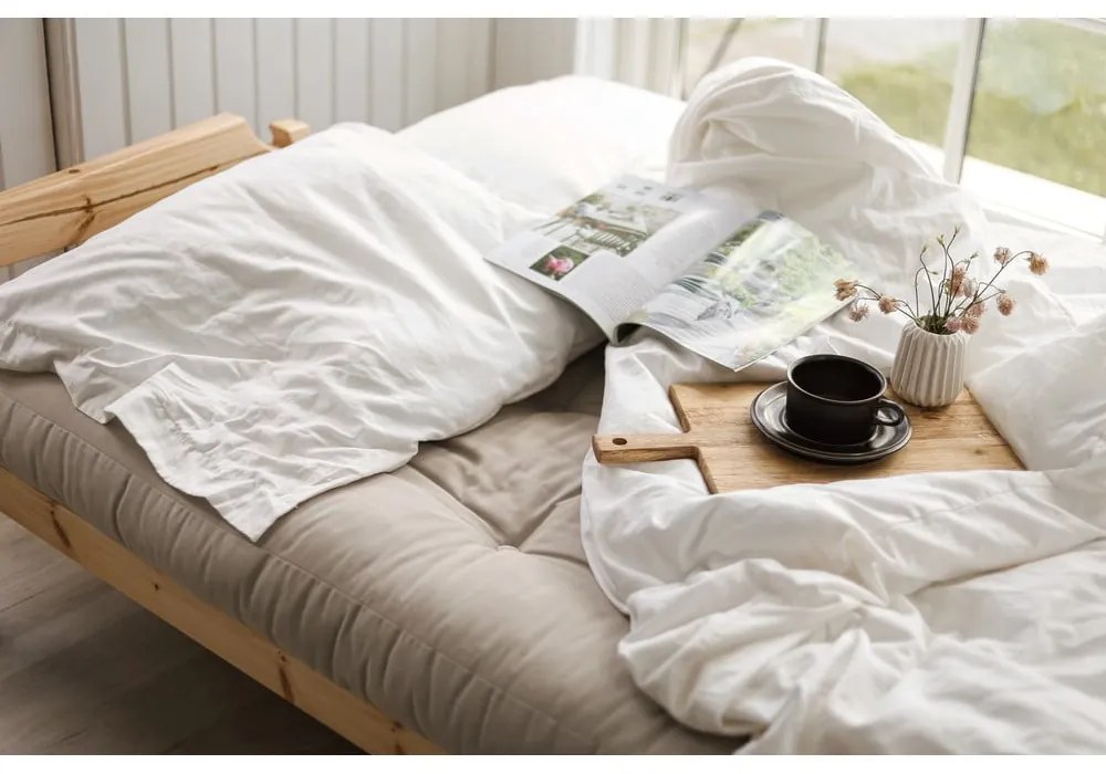 Zöld kordbársony kinyitható kanapé 204 cm Grab - Karup Design