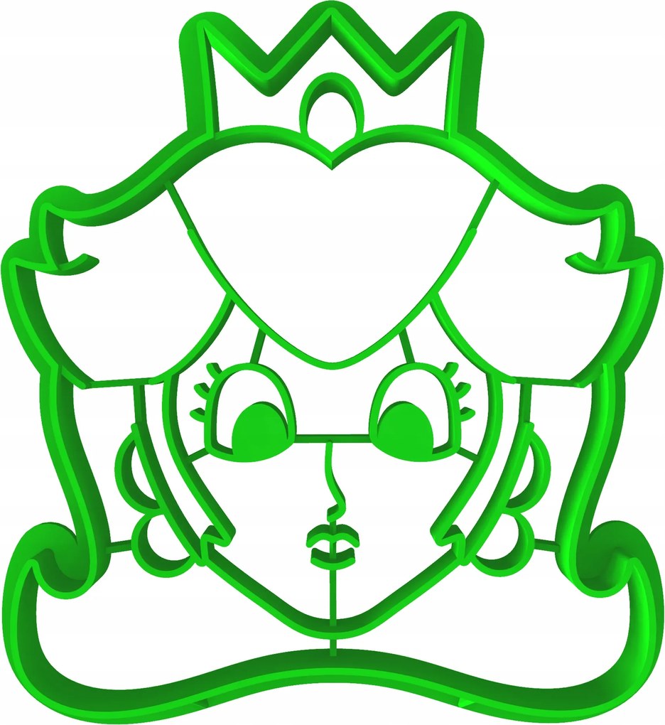 Mario Bros Peach Hercegnő Sütemény- és Mézeskalács Lyukasztó