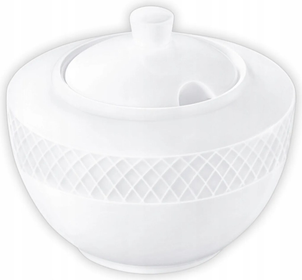 Cukortartó fehér porcelán Wilmax 340 ml