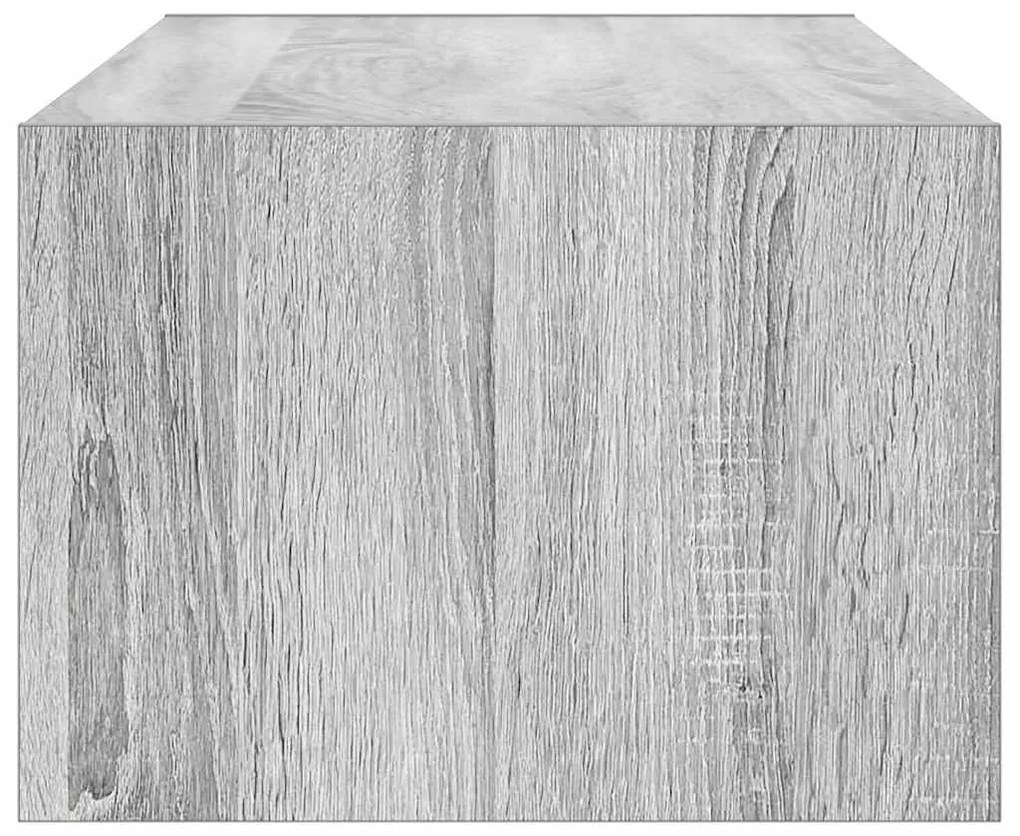 TV szekrény LED világítással szürke sonoma 100X35,5x25 cm