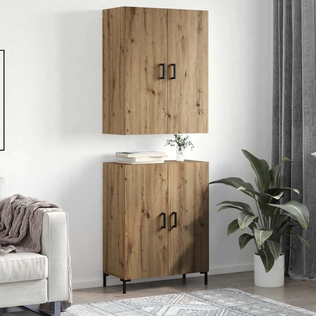 Magasfiú kézműves tölgy 69.5 x 34 x 180 cm Faanyag