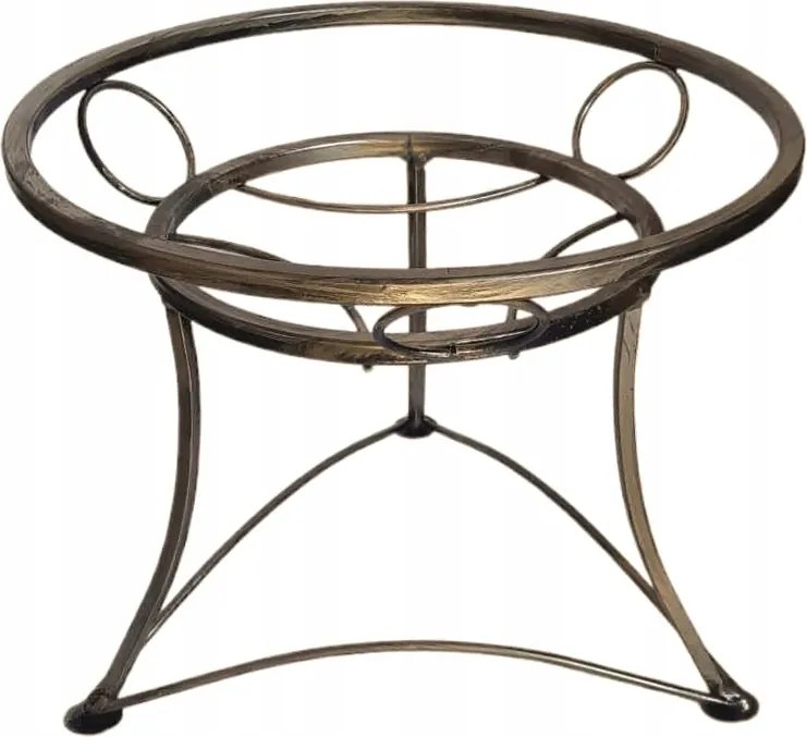 Virágtartó fém 30cm állvány virágtartó állvány ajándék -arany