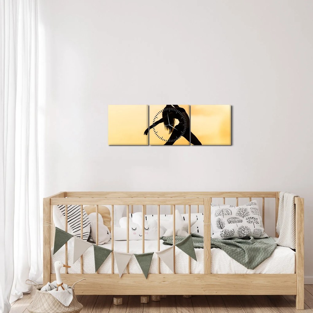 Táncos képe (órával) (90x30 cm)