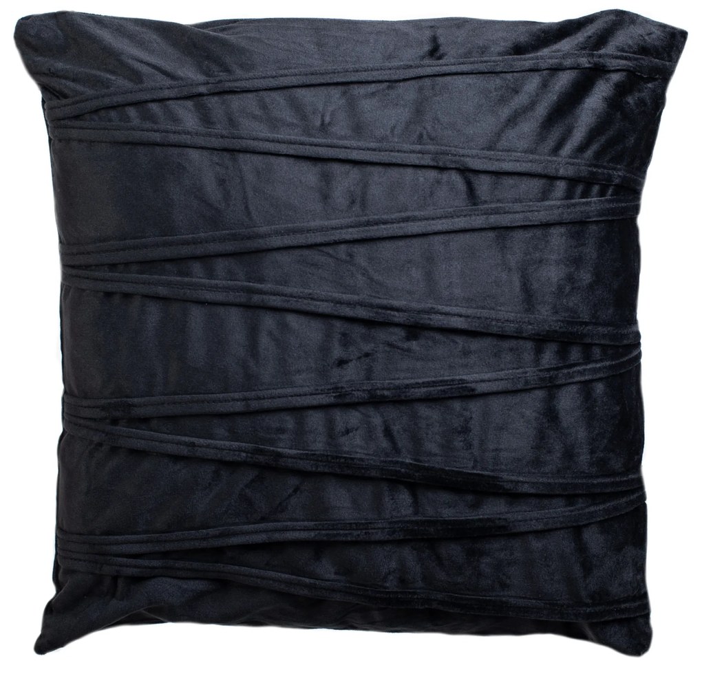 Dekoratív lepedő 45x45cm Alles fekete TiaHome