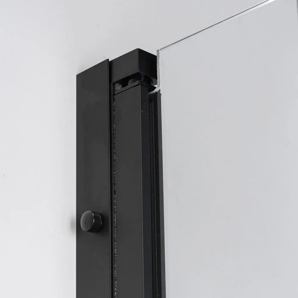 Stuxi Bari Duo Black 80x80 cm szögletes nyílóajtós zuhanykabin, 6 mm vízlepergető üveggel, matt fekete elemekkel