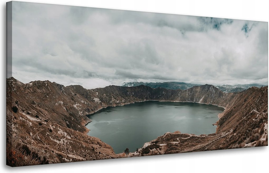 Vászonkép Természet Tó a hegyekben 80x40 cm