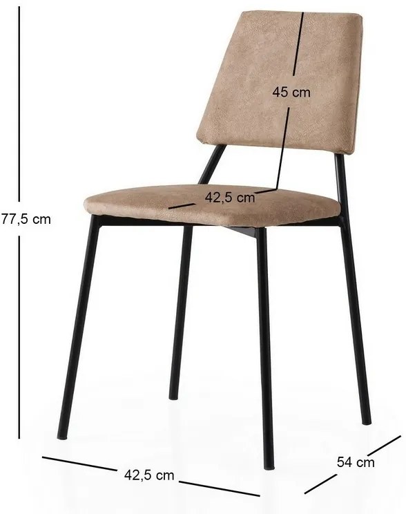 Lima Mink and Black étkezőszék, 2 db