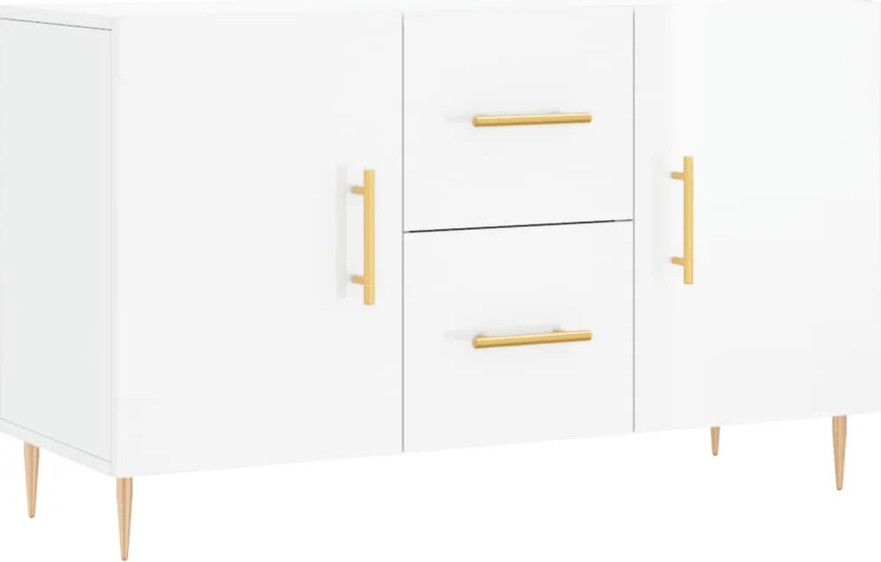 vidaXL magasfényű fehér szerelt fa tálalószekrény 100 x 36 x 60 cm
