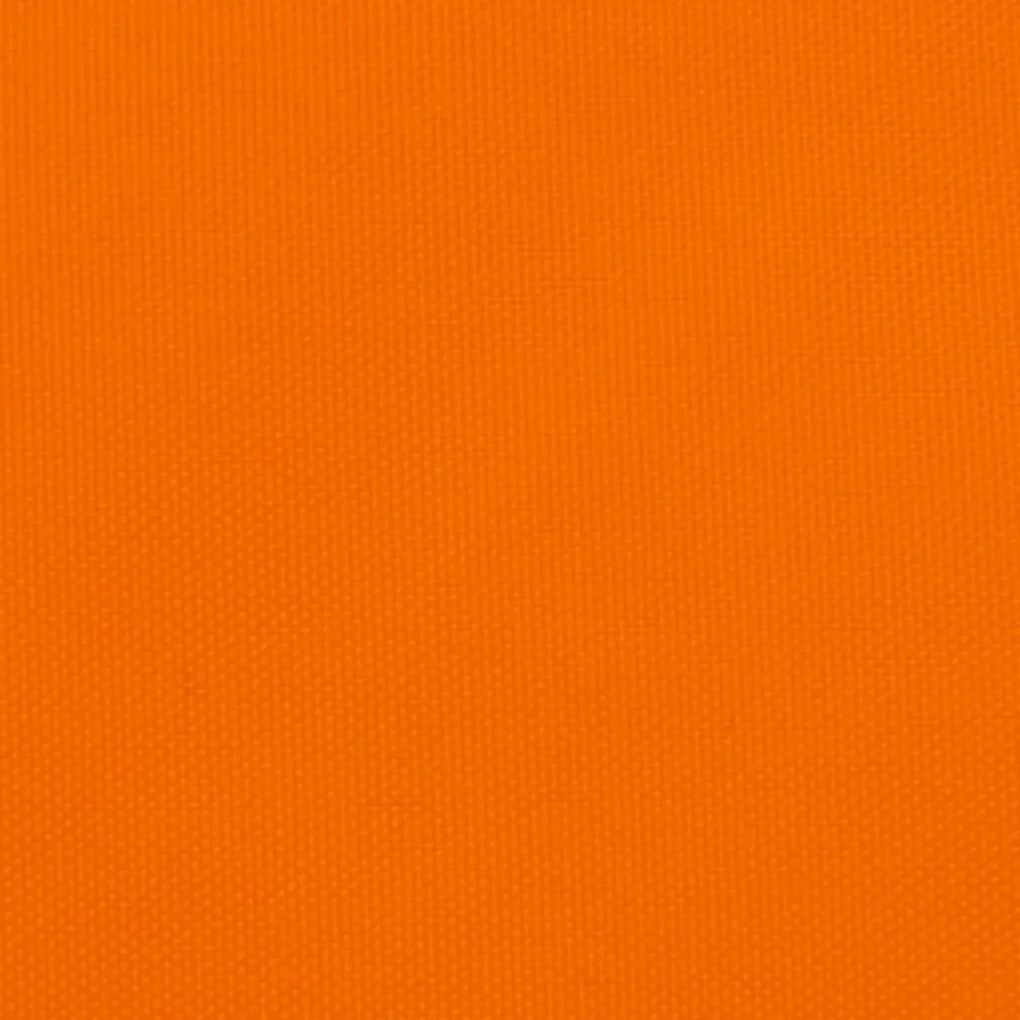 narancssárga háromszögű oxford-szövet napvitorla 3,6x3,6x3,6 m