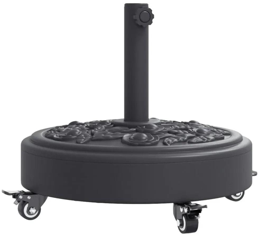 görgős kerek napernyőtalp rúdhoz Ø38 / 48 mm 27 kg