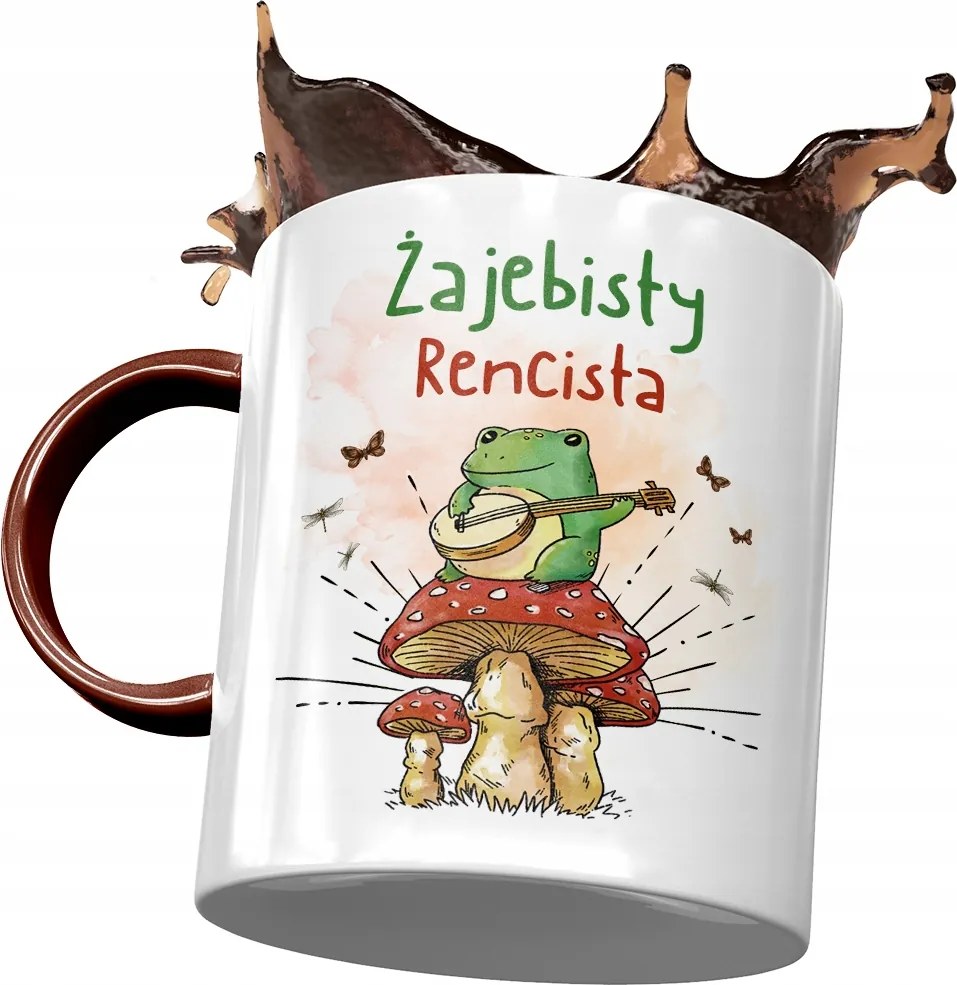 Bordó Bögre Rencista Békás Rencista Nyomtatott Fotóval