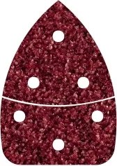 Csiszolólap delta önt. K80, 98x139 mm, 1 csom=6 db