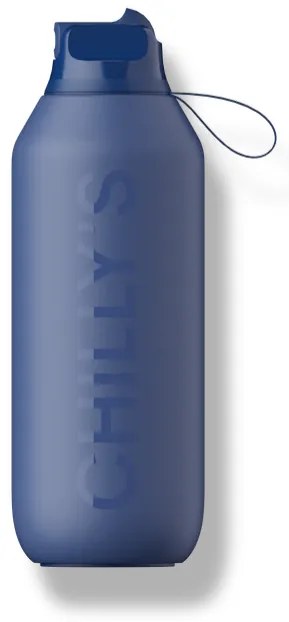 Chilly's Bottles termosz palack - bálnakék 500 ml, Series 2 Flip edition