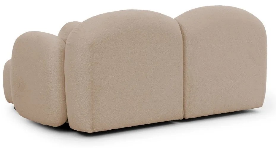 Világosbarna buklé sarokkanapé (jobb oldali-heverő résszel) Orbit – Ropez