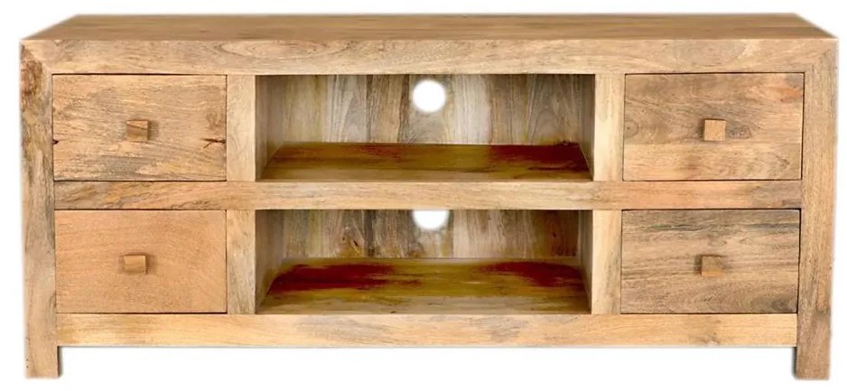 TV asztal HINA 60x140 cm tömör fa/mangó fa