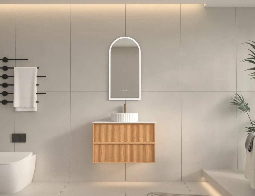 AREZZO design SAVONA 80 cm-es alsószekrény 2 fiók, tölgy