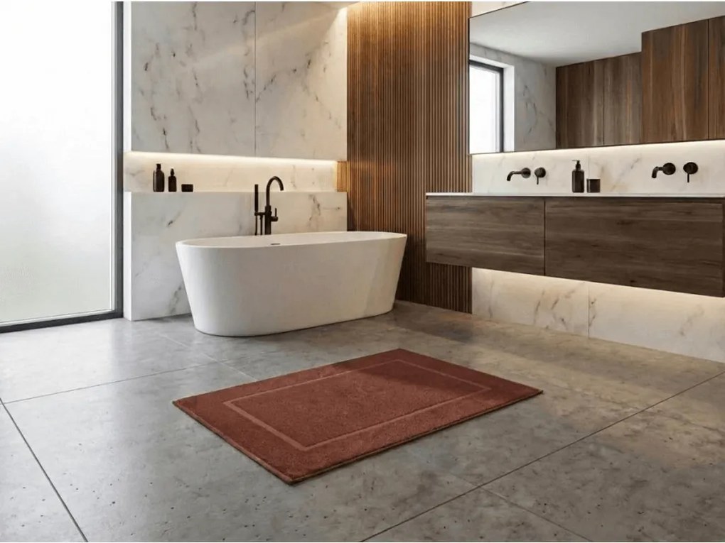 Hotel barna fürdőszobaszőnyeg 750g/m2