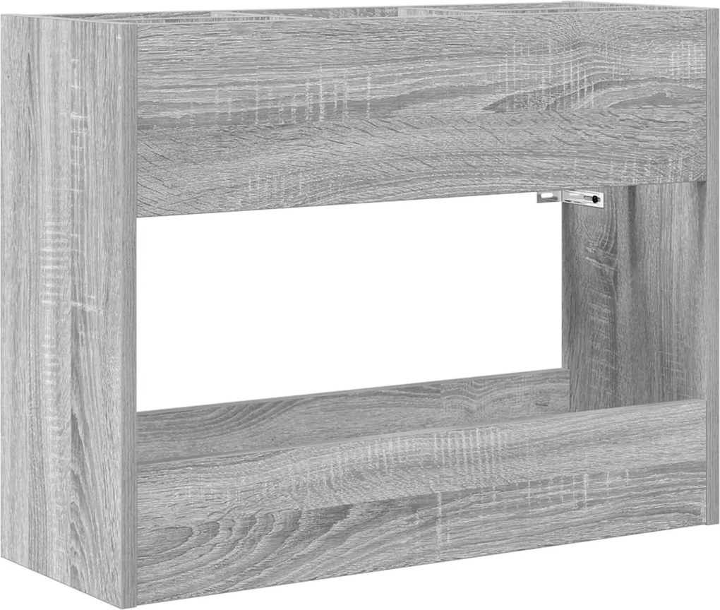 vidaXL Napernyő Állvány Szürke Sonoma 65 x 24 x 50 cm Faanyag