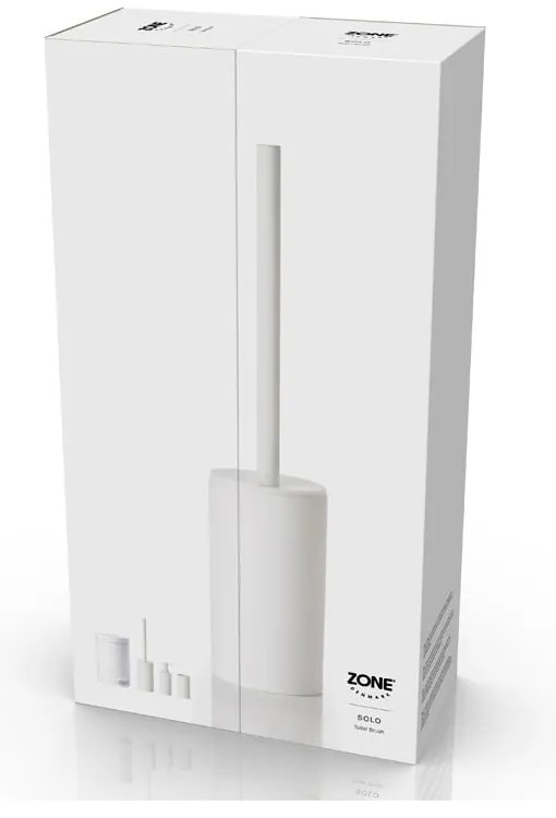 Solo White fehér porcelán WC-kefe - Zone