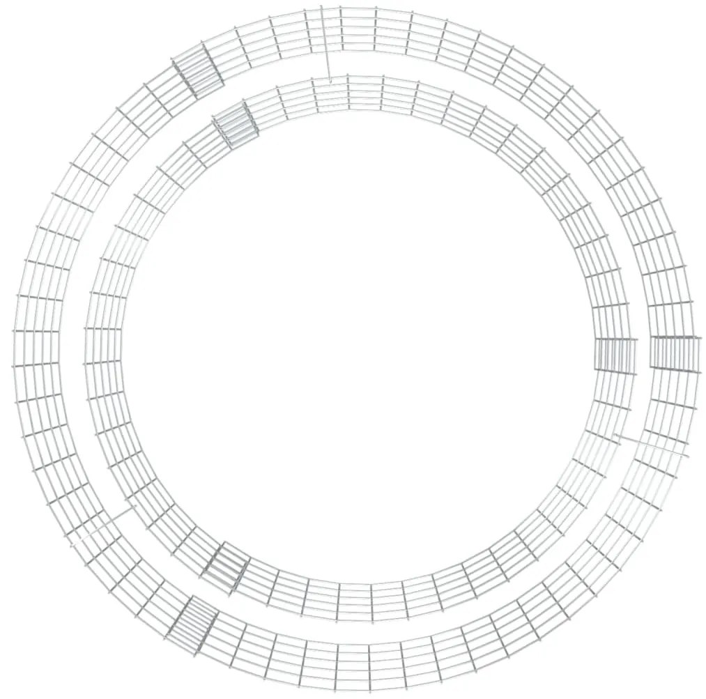 horganyzott vas gabion tűzrakó Ø 100 cm