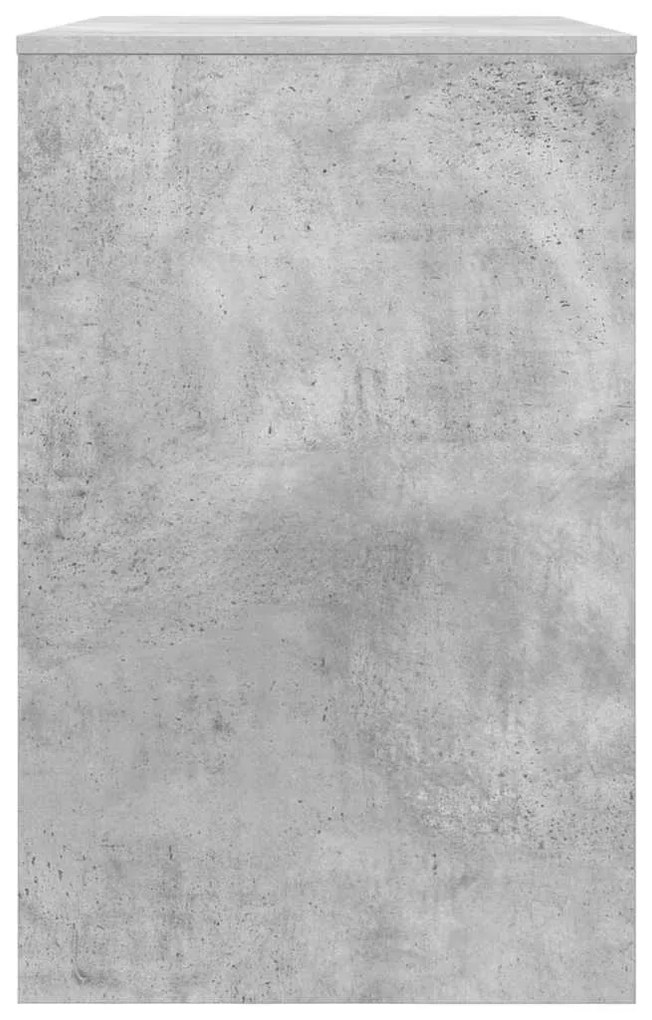 vidaXL Asztal fiókkal tárolóval Beton Szürke 100 x 50 x 78 cm Faanyag