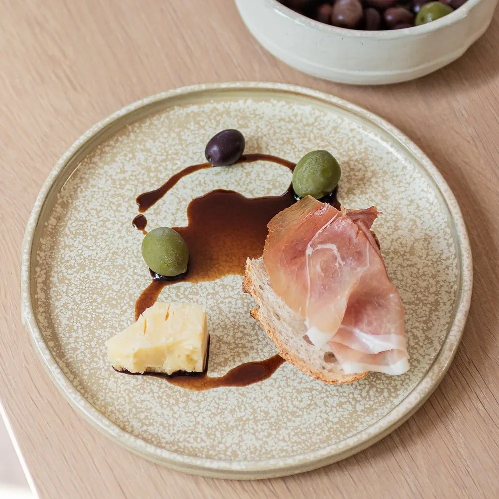 Bézs kő tányér készlet 2 db-os ø 20 cm Sand Grain – Mette Ditmer Denmark